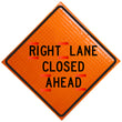 Load image into Gallery viewer, Right Lane Closed Ahead - Changeable Right and Ahead