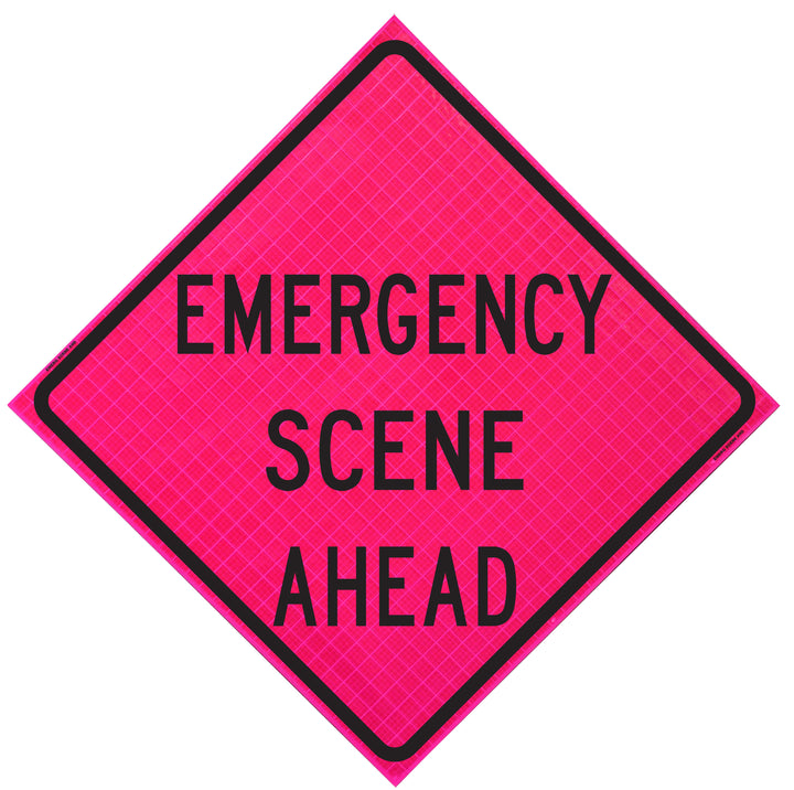 Emergency Rope Signage Emergency Responder Roll-Up Signs – MDI Traffic Control Products