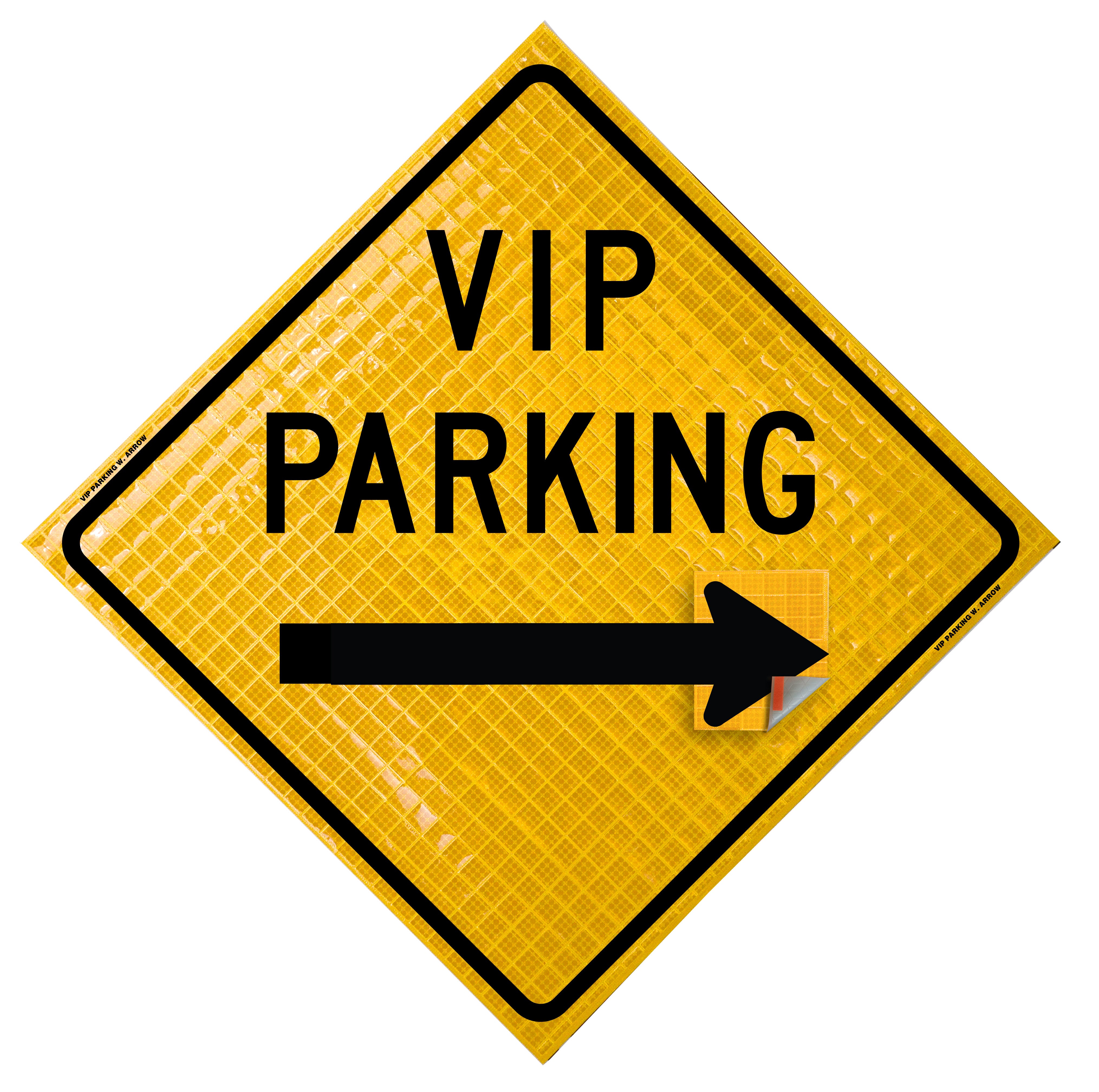 Vip Parking Raffle VIP Parking - With Changeable Arrowhead – MDI Traffic Control Products